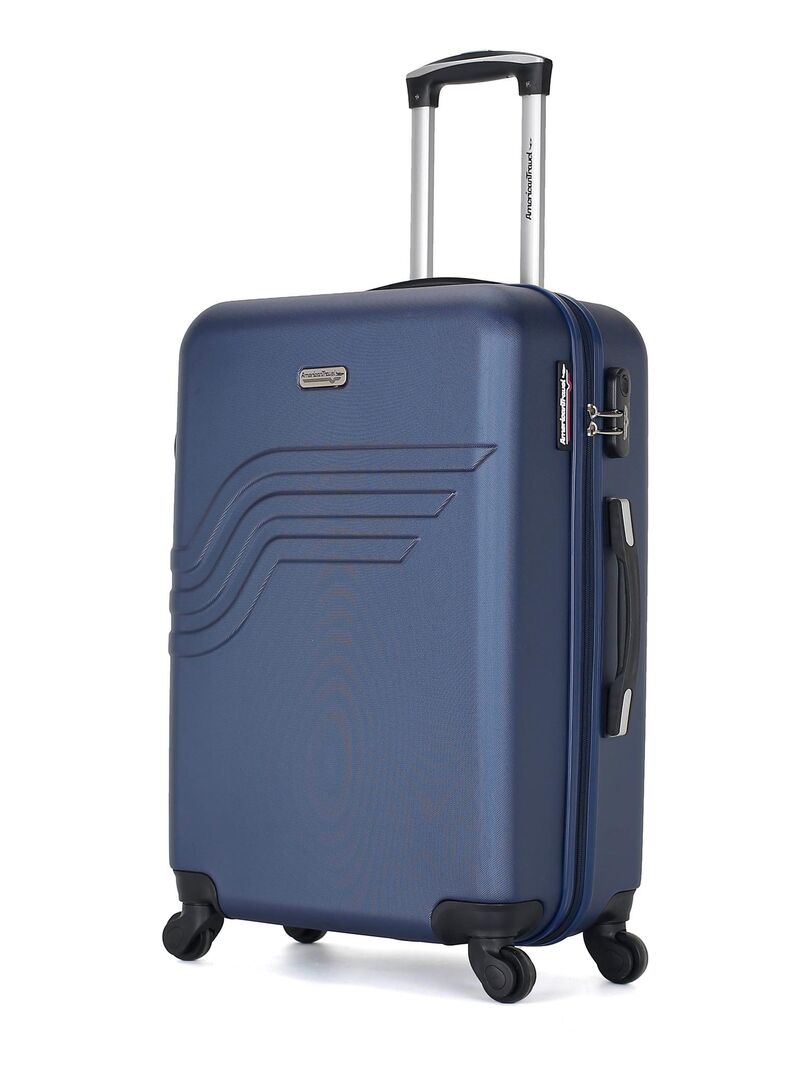 AMERICAN TRAVEL Valise Weekend ABS QUEENS A 4 Roues 60 Cm Bleu