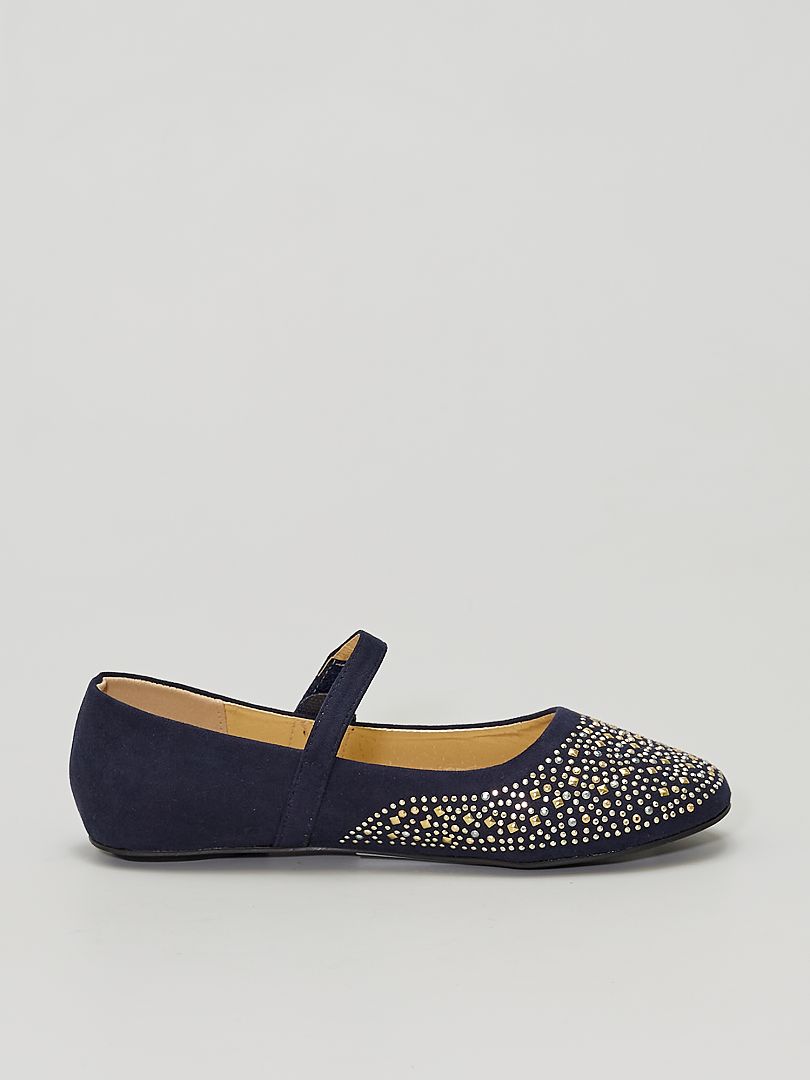 Ballerines Scratch Bleu Navy Kiabi