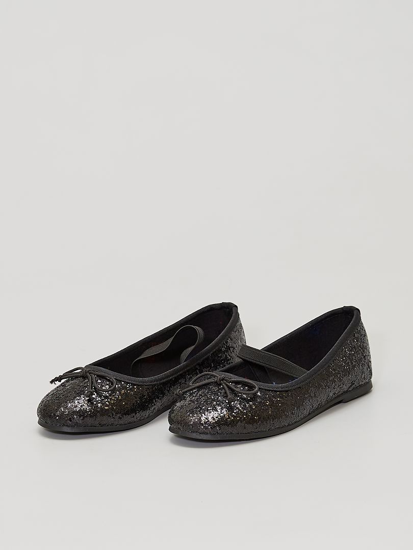 Ballerines En Sequins Noir Kiabi