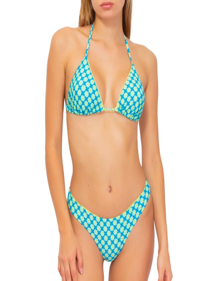 Bas de bikini échancré Mosaic Vert Kiabi 20 63