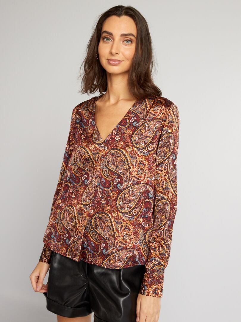 Blouse JDY avec imprimé Marron Kiabi 22 00