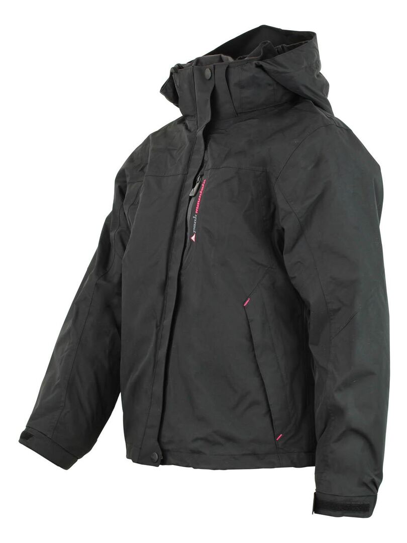 Blouson De Ski Fille En Fille Faciono Peak Mountain Noir Noir