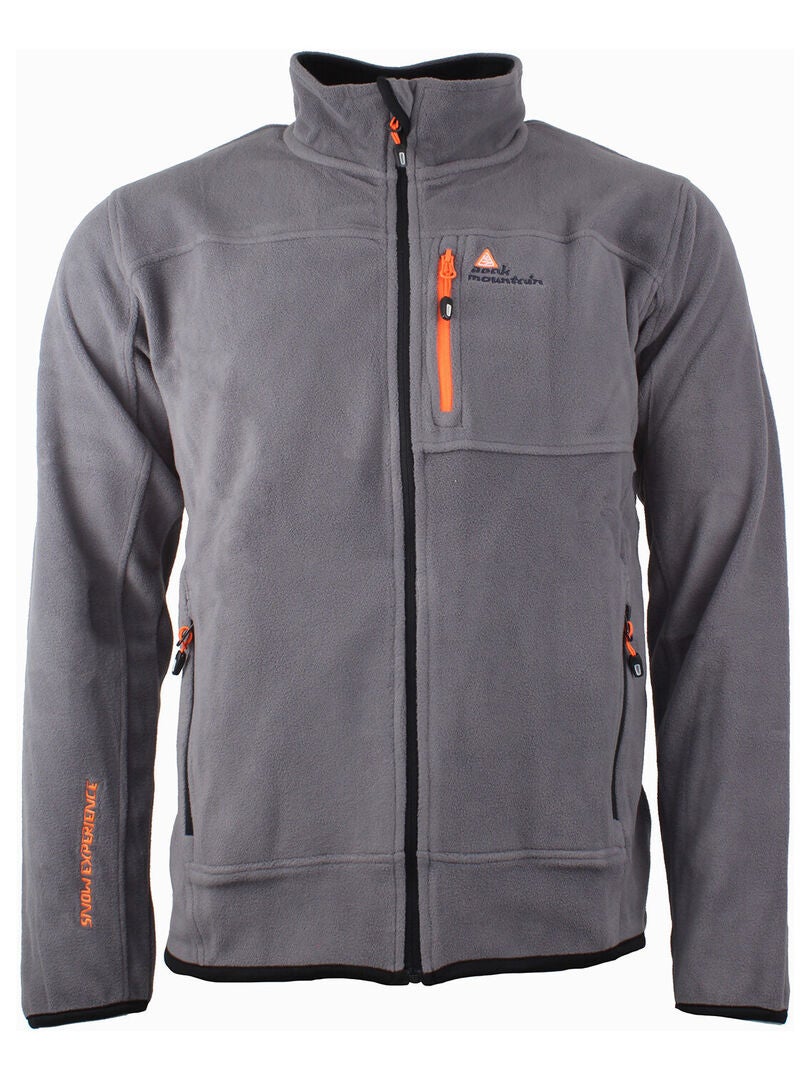 Blouson Polaire Homme Calon Peak Mountain Gris Kiabi