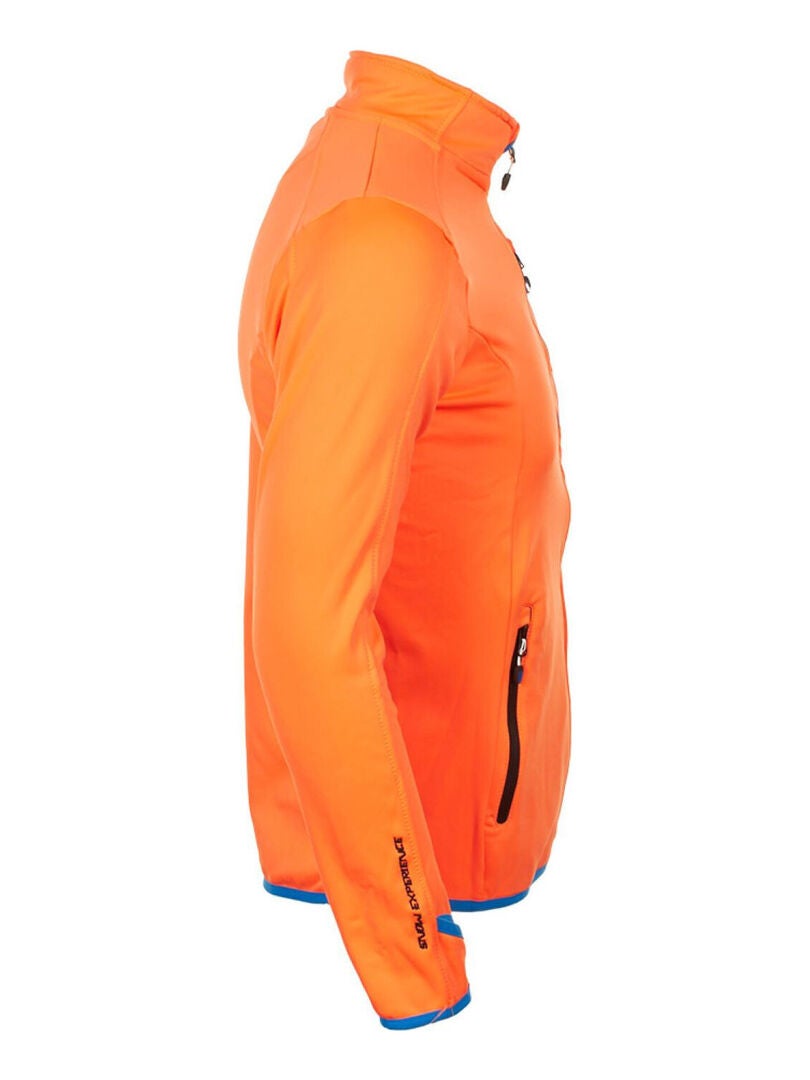 Blouson Polar Shell Homme Climate Peak Mountain Orange Kiabi