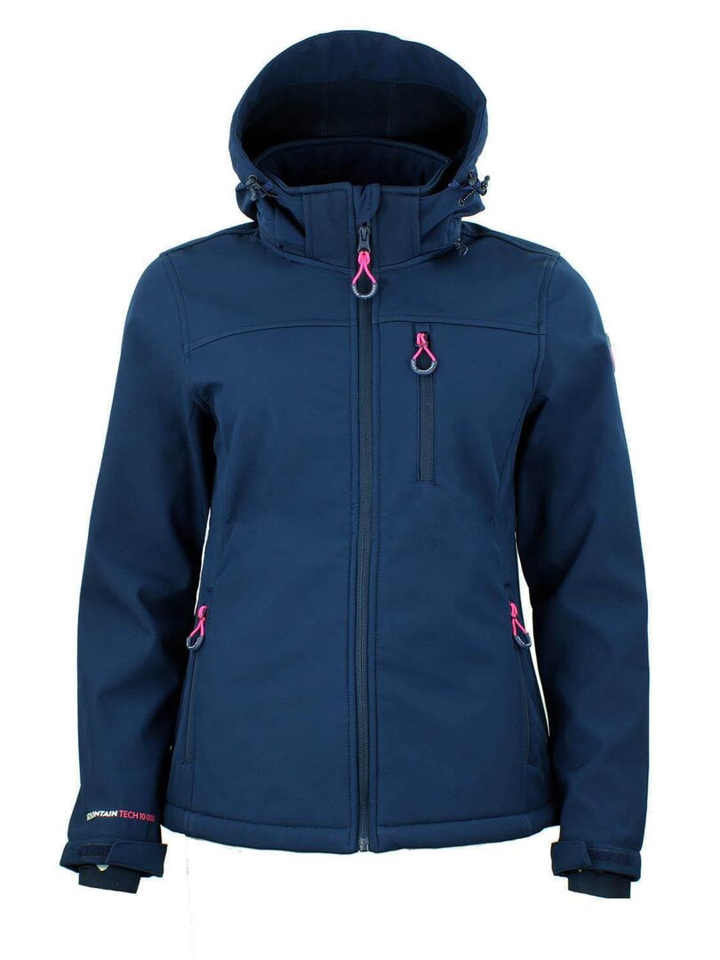 Blouson Softshell Aclaudio Peak Mountain Bleu Marine Kiabi