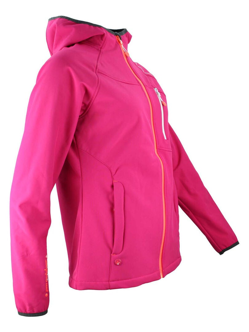 Blouson Softshell Femme ANSO PEAK MOUNTAIN Rose Fushia Kiabi 67 00