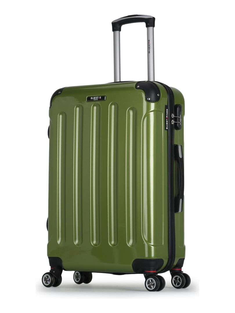 Bluestar Valise Weekend Abs Pc Tunis Roues Cm Vert Kaki