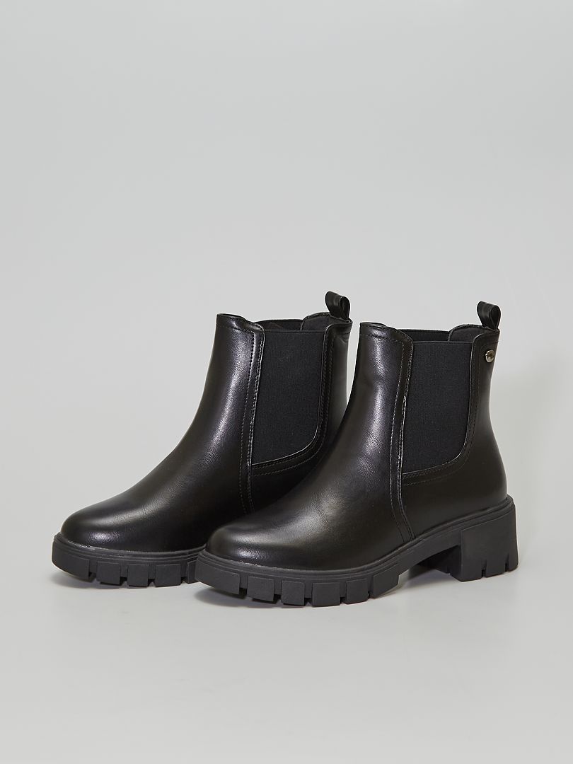 Boots Type Chelsea Noir Kiabi