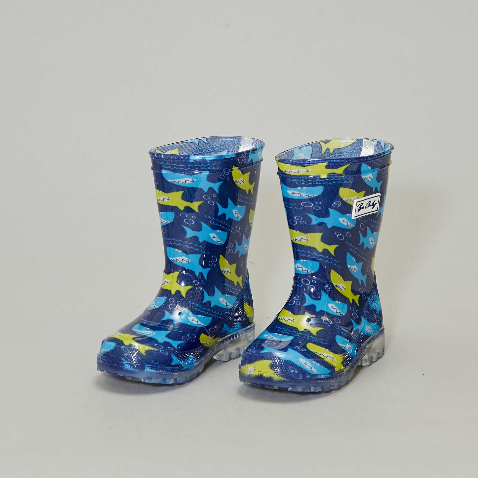 Bottes de pluie lumineuses requin Garçon bleu Kiabi 17 00