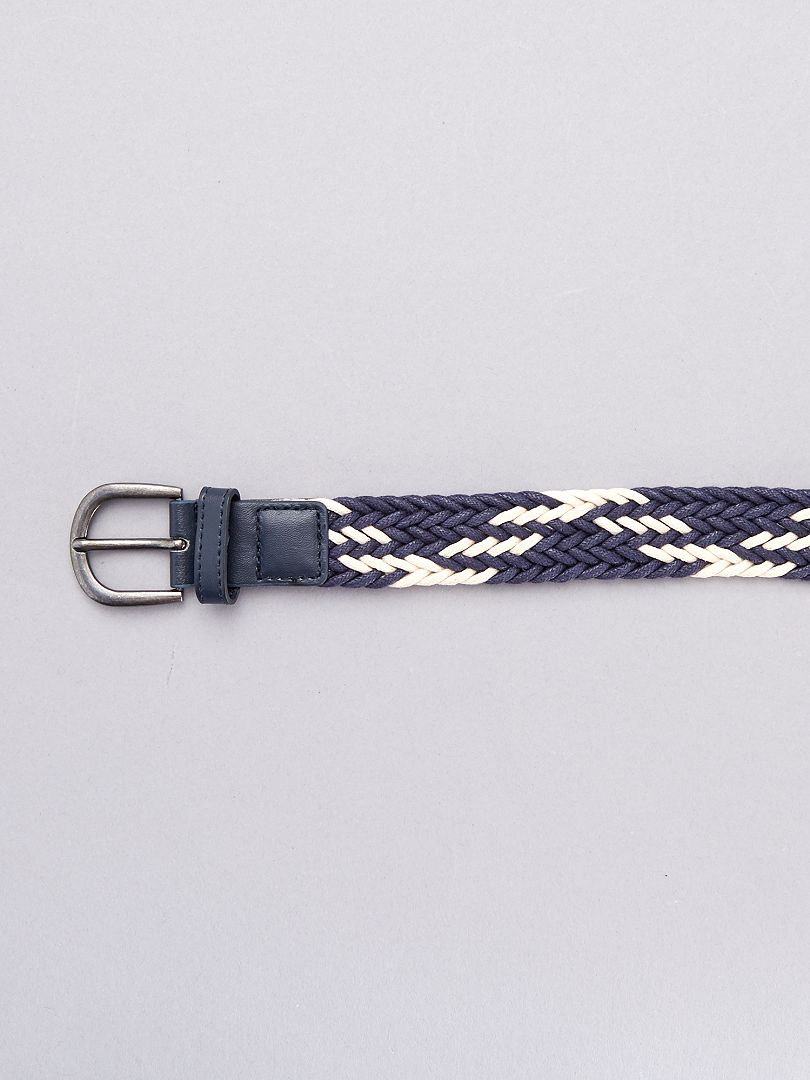 Ceinture Effet Corde Bleu Marine Kiabi