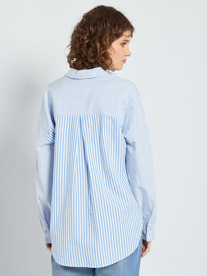 Chemise Rayures Bleu Ciel Kiabi