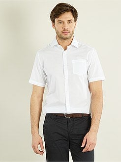 Chemise city , Chemise unie coupe droite