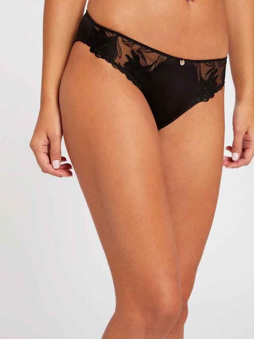 Culotte CAPUCINE Morgan Lingerie Noir Kiabi 17 00