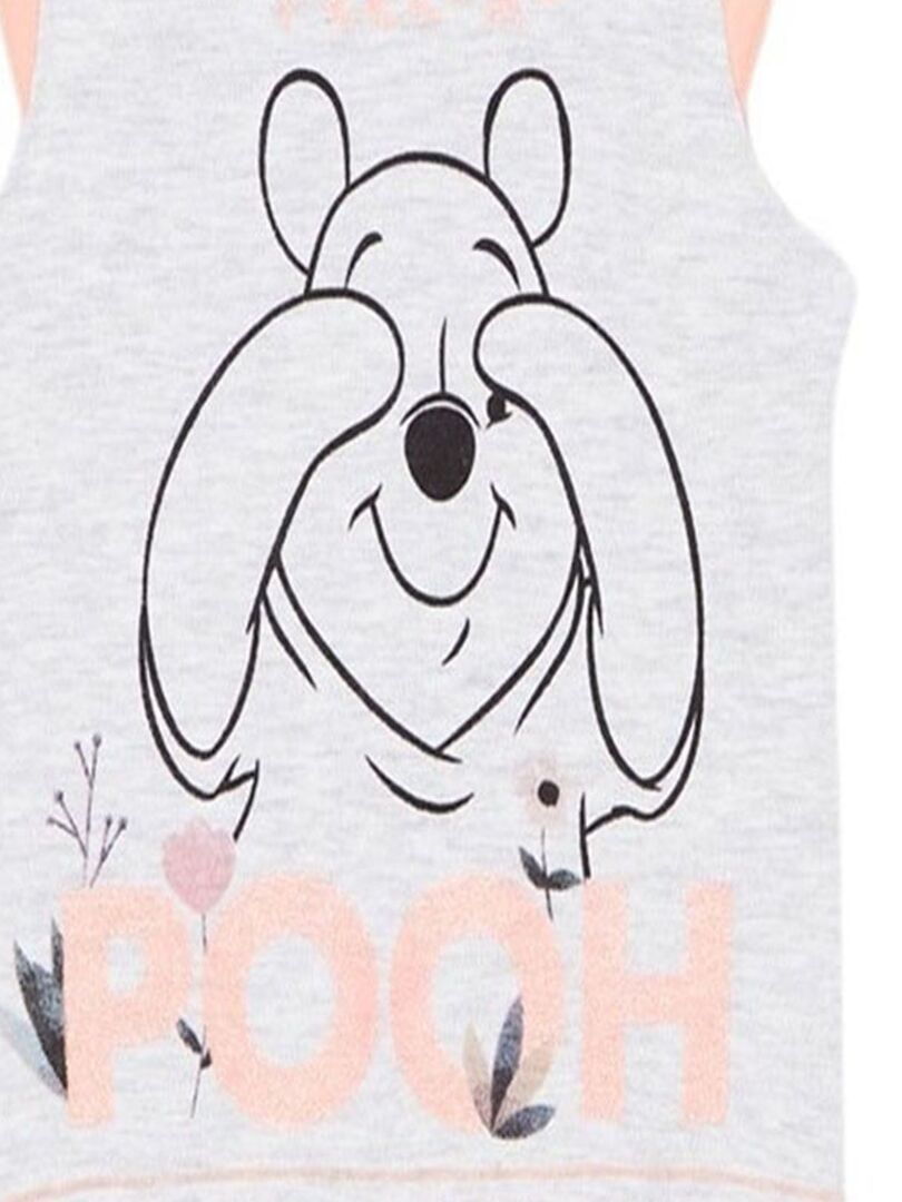 Disney Combishort B B Fille Imprim Winnie L Ourson En Coton Gris