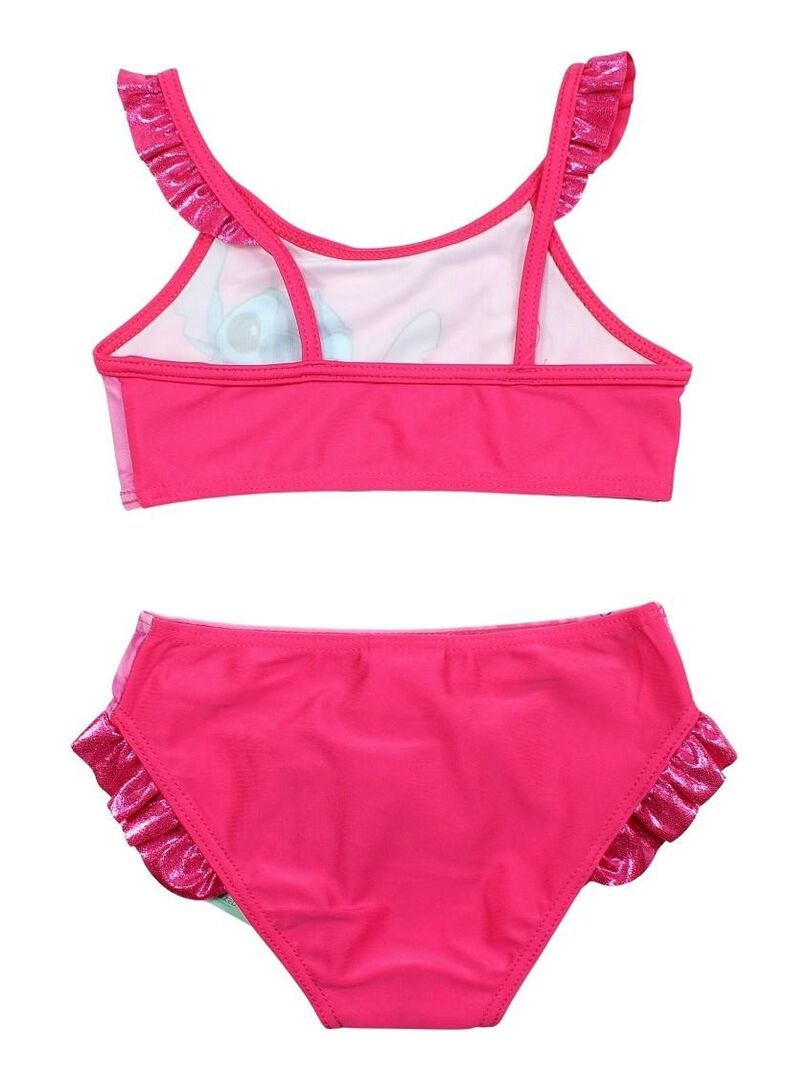 Disney Maillot De Bain Fille Imprim Lilo Et Stitch Rose Fushia