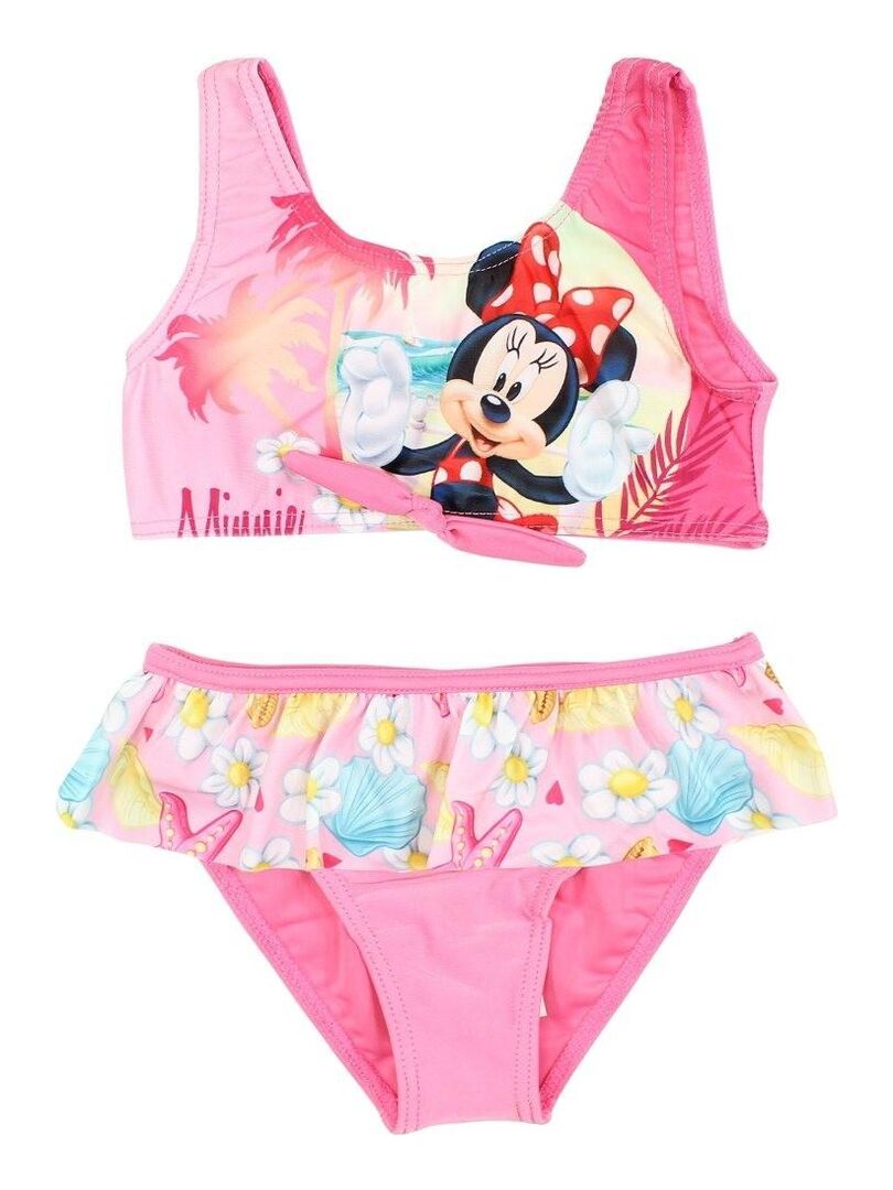 Disney Maillot De Bain Fille Imprim Minnie Rose Kiabi