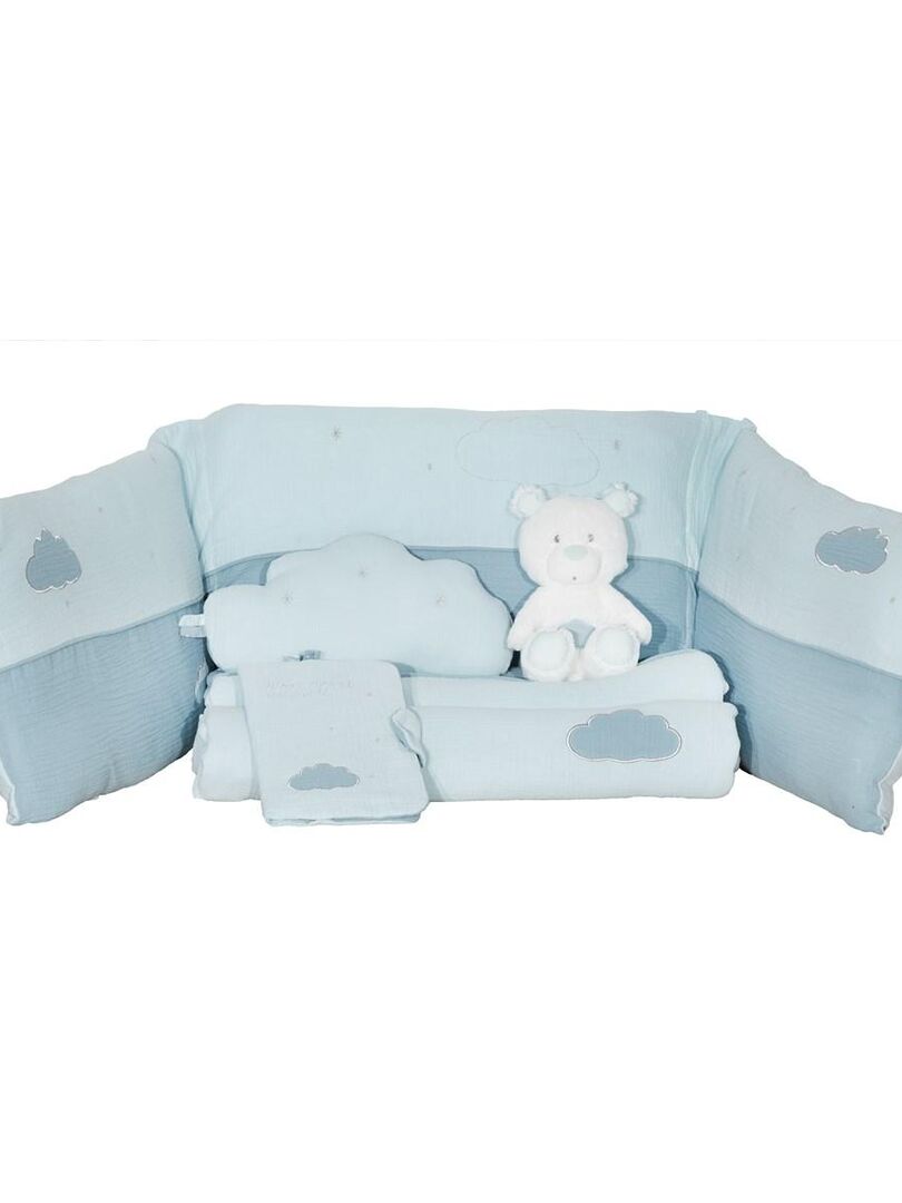 Doudou En Velours Blanc SAUTHON Blanc Bleu Kiabi 29 19