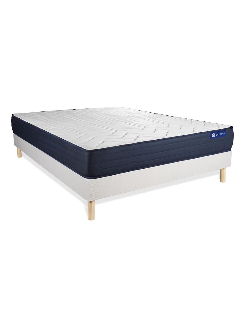 Ensemble Matelas Latex Et M Moire De Forme Et Sommier Tapissier En Kit