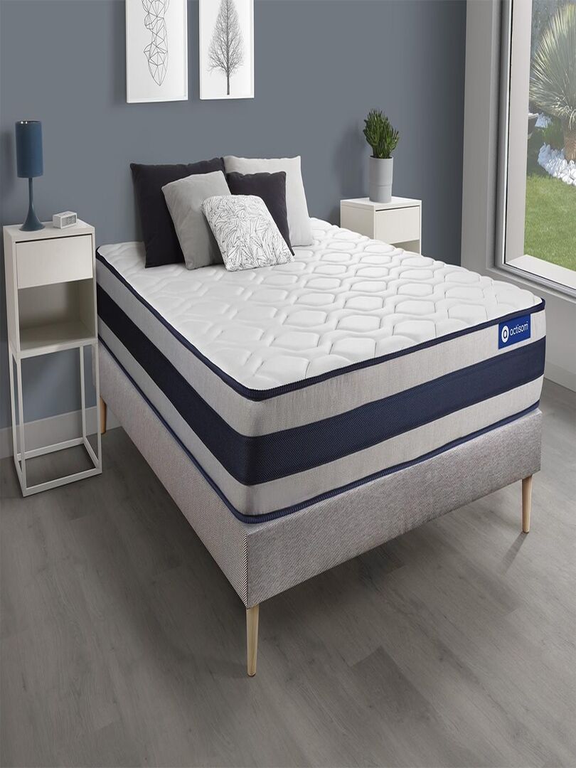 Ensemble Matelas Ressorts Ensach S Et M Moire De Forme Et Sommier