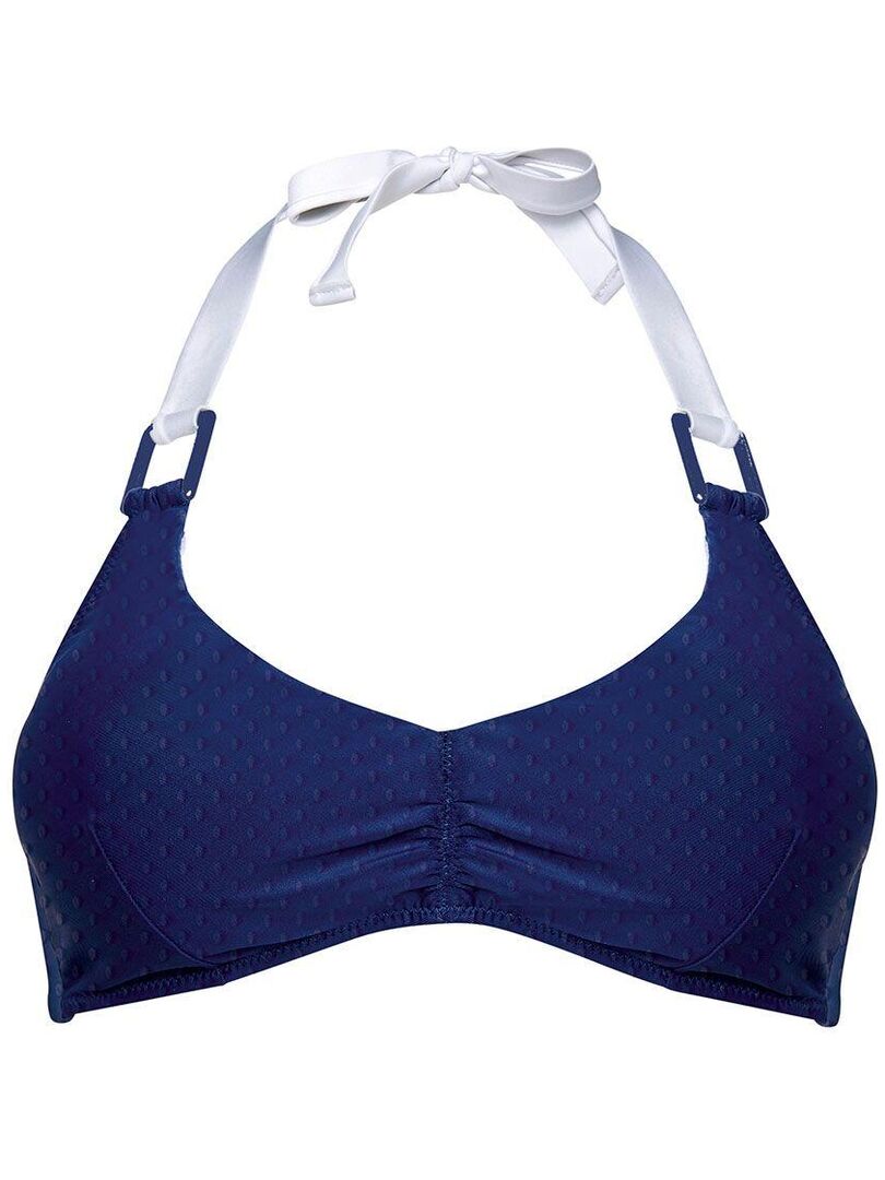 Haut De Maillot Triangle Pareo Brigitte Bardot Bain Bleu Kiabi