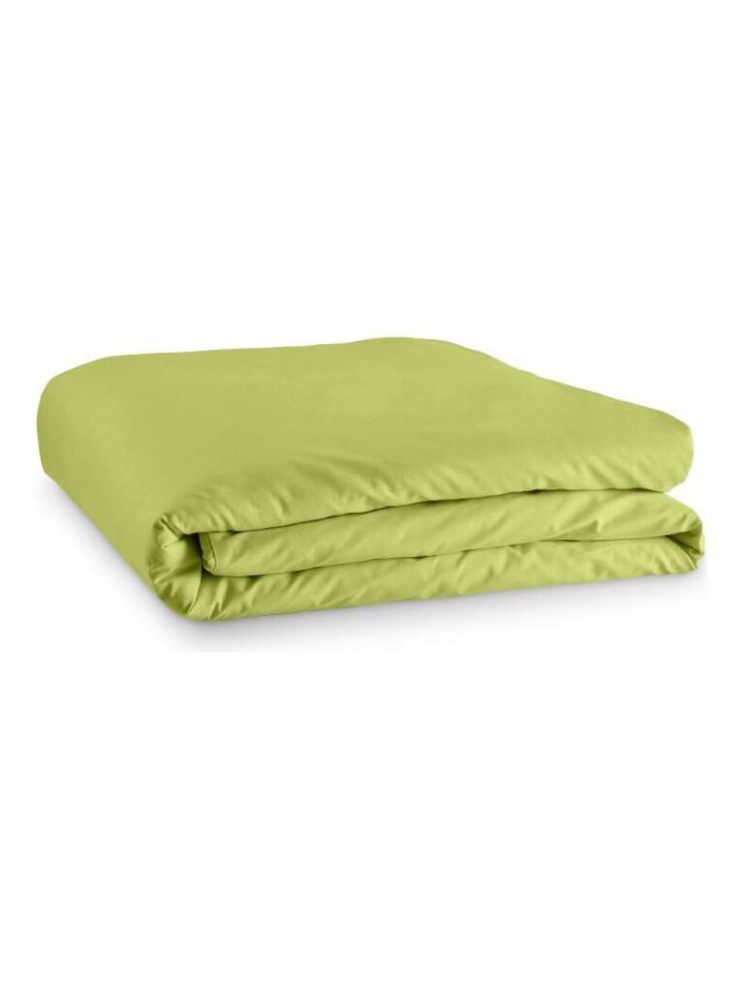 Housse De Couette X Unie Anis Coton Fils Cm Vert