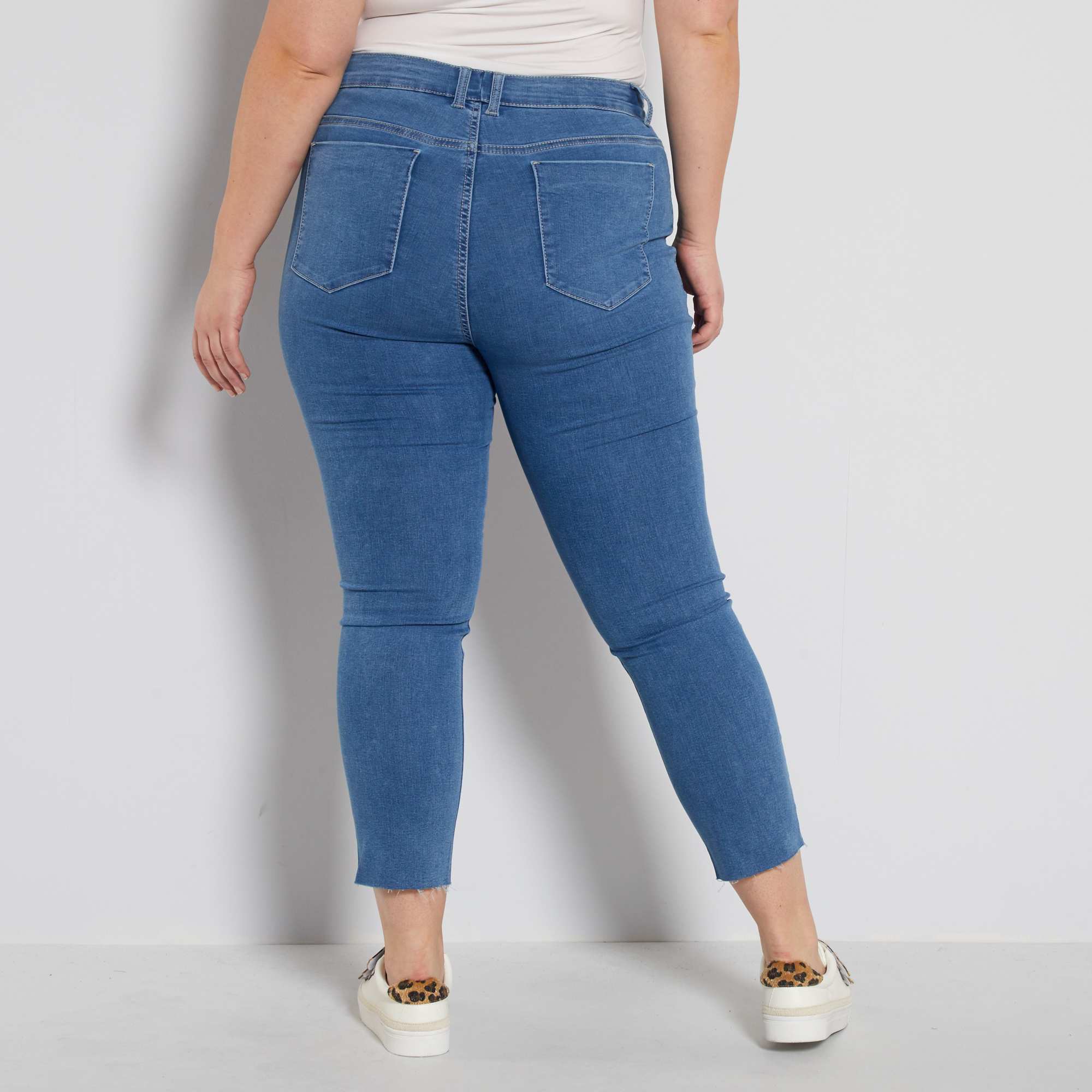 Jean Slim Taille Haute Grande Taille Femme D Lav Kiabi