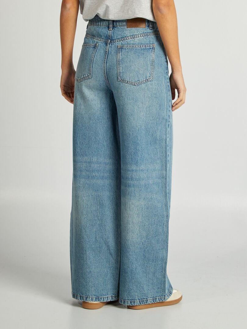 Jean Wide Leg Bleu Kiabi