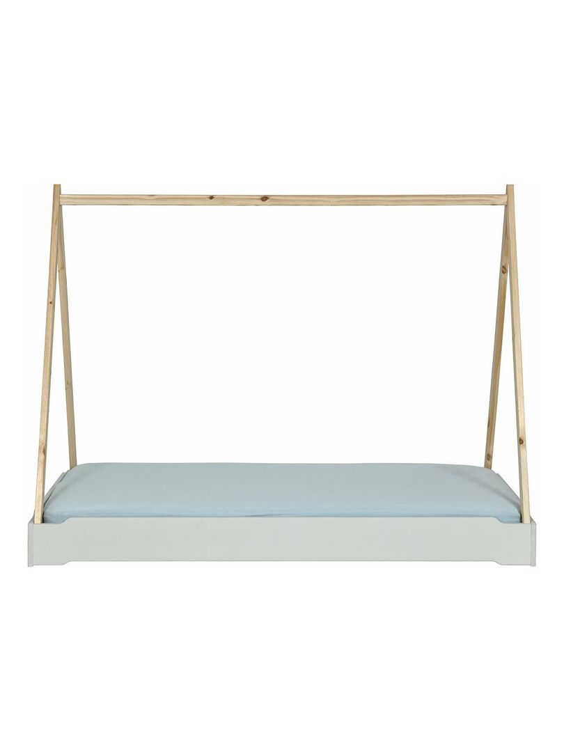 Lit Empilable Cabane Avec Matelas Jelly AKITEN RETAIL Gris Kiabi