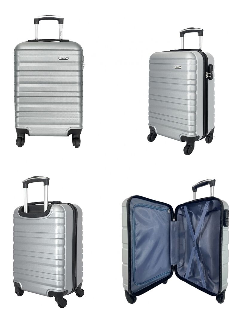 Lot 3 Valises Rigides Dont 1 Valise Cabine ABS Gris Kiabi 260 00