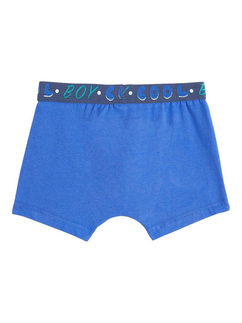 Lot De Boxers Gar On Salto Bleu Kiabi Nu