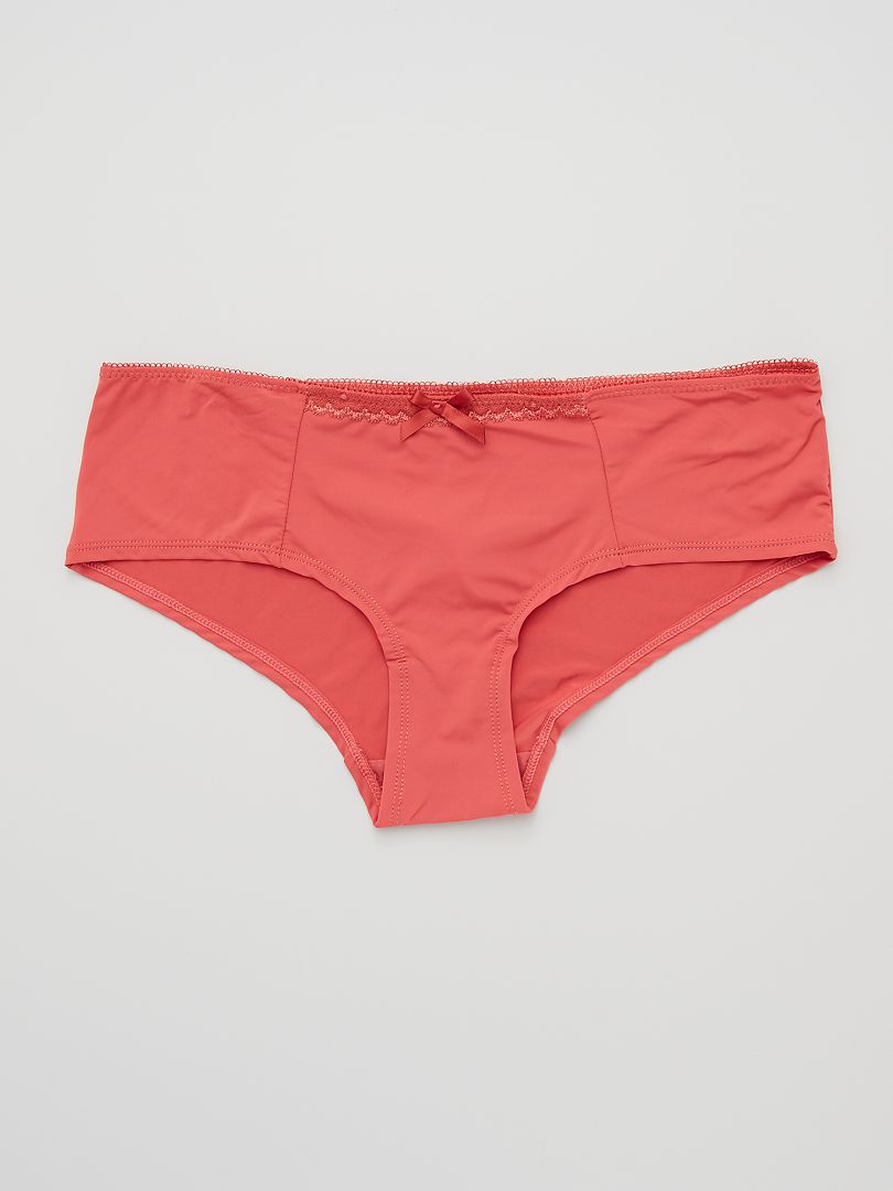 Lot De Shorties Envie De Lingerie Rouge Ivoire Kiabi