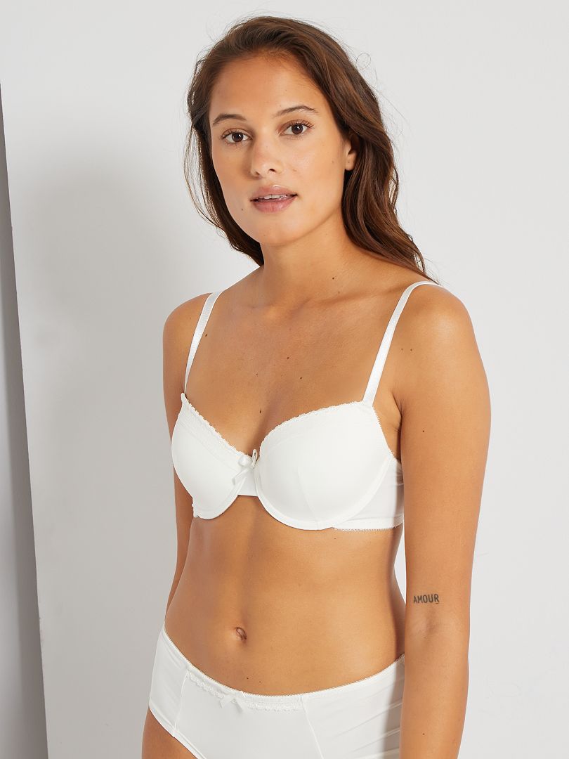 Lot de 2 soutiens gorge Envie de Lingerie blanc marine imprimé