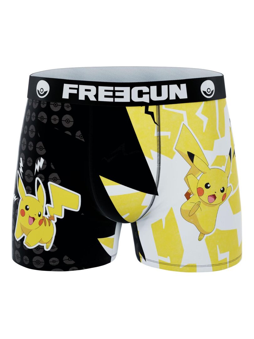 Lot De Boxers Enfant Pok Mon Freegun Noir Kiabi Nu