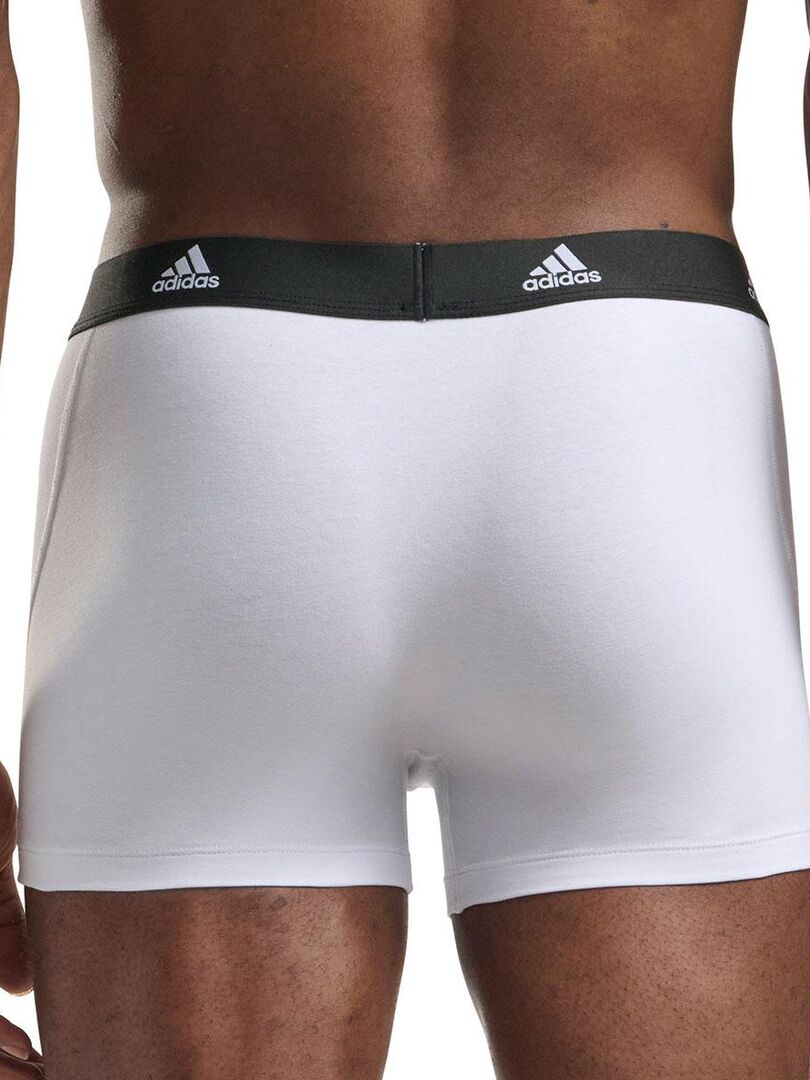 Lot De Boxers Homme Active Flex Cotton Adidas Sport Noir Gris Blanc