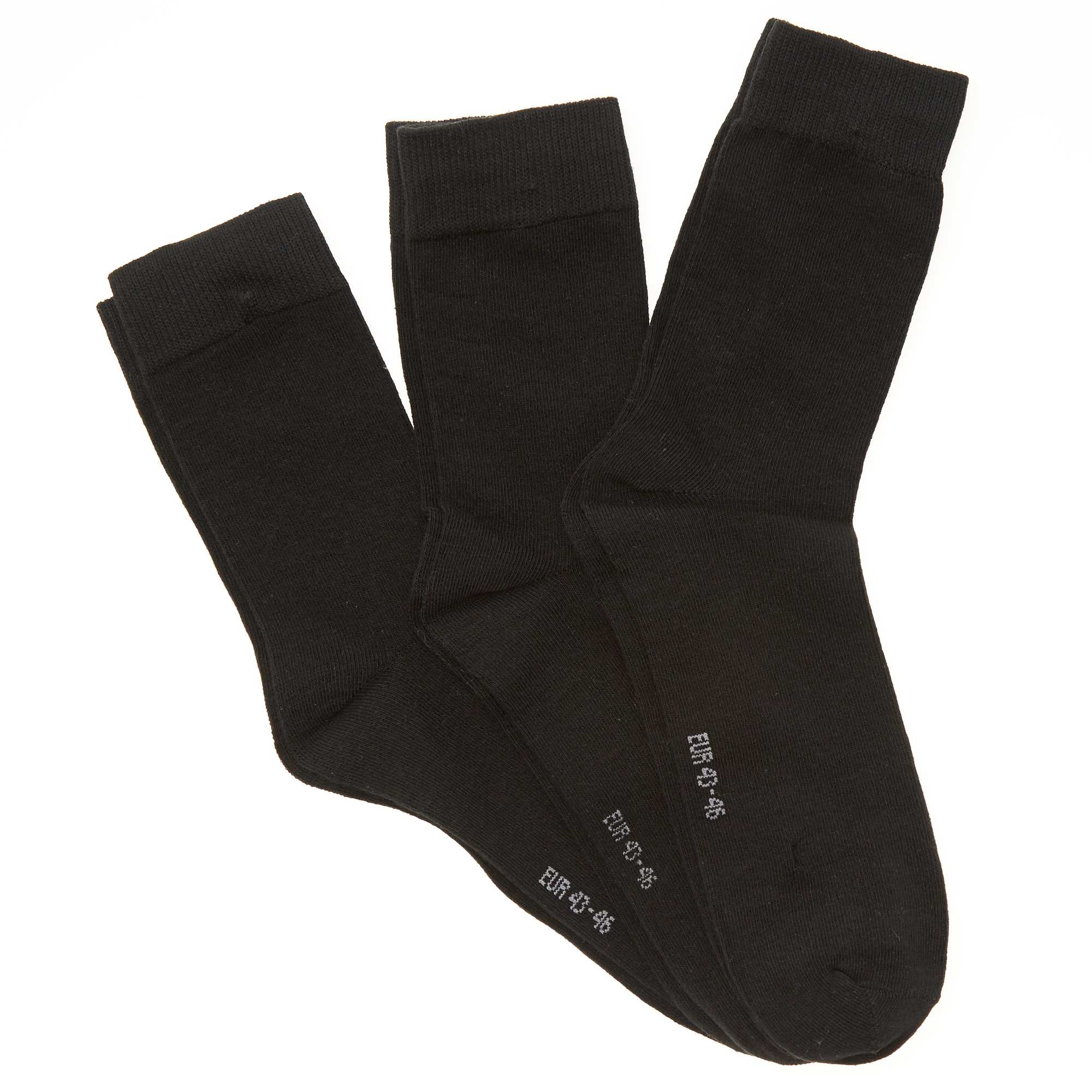 Lot De 3 Paires De Chaussettes Homme Noir Kiabi 3 00