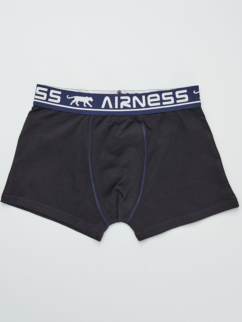 Lot De Boxers Unis Airness Noir Kiabi