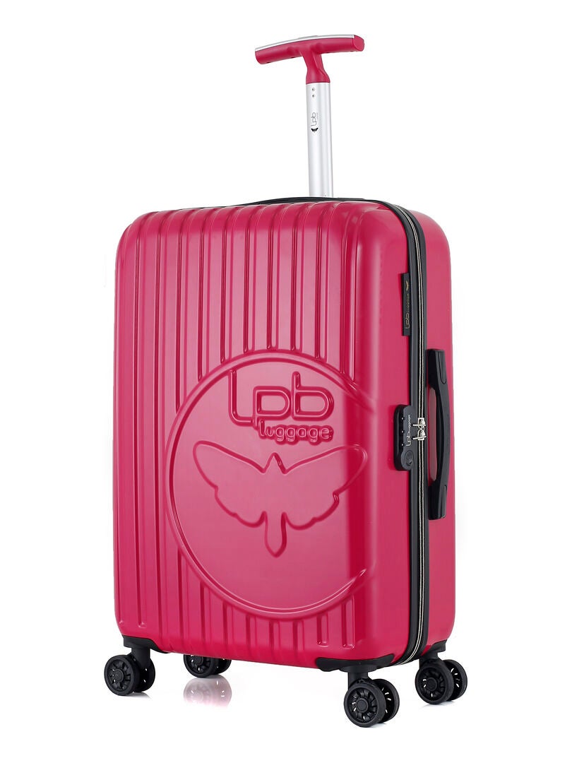 Lpb Valise Weekend Abs Pc Romane Roues Cm Rose Fushia Kiabi