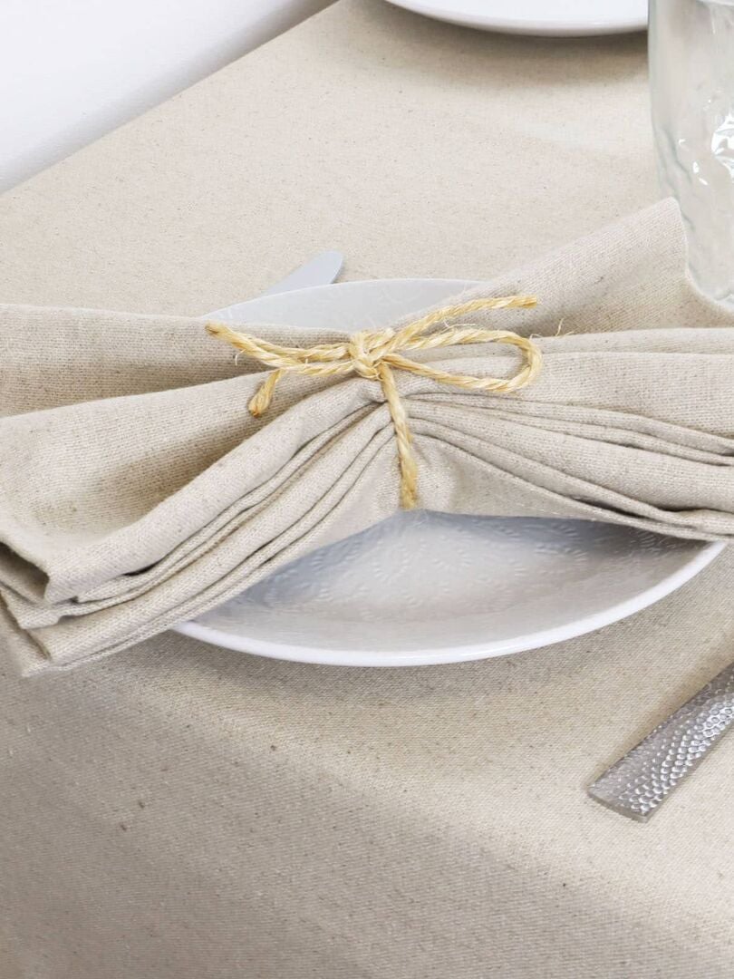 Nappe Lin Naturel Linelle Beige Kiabi