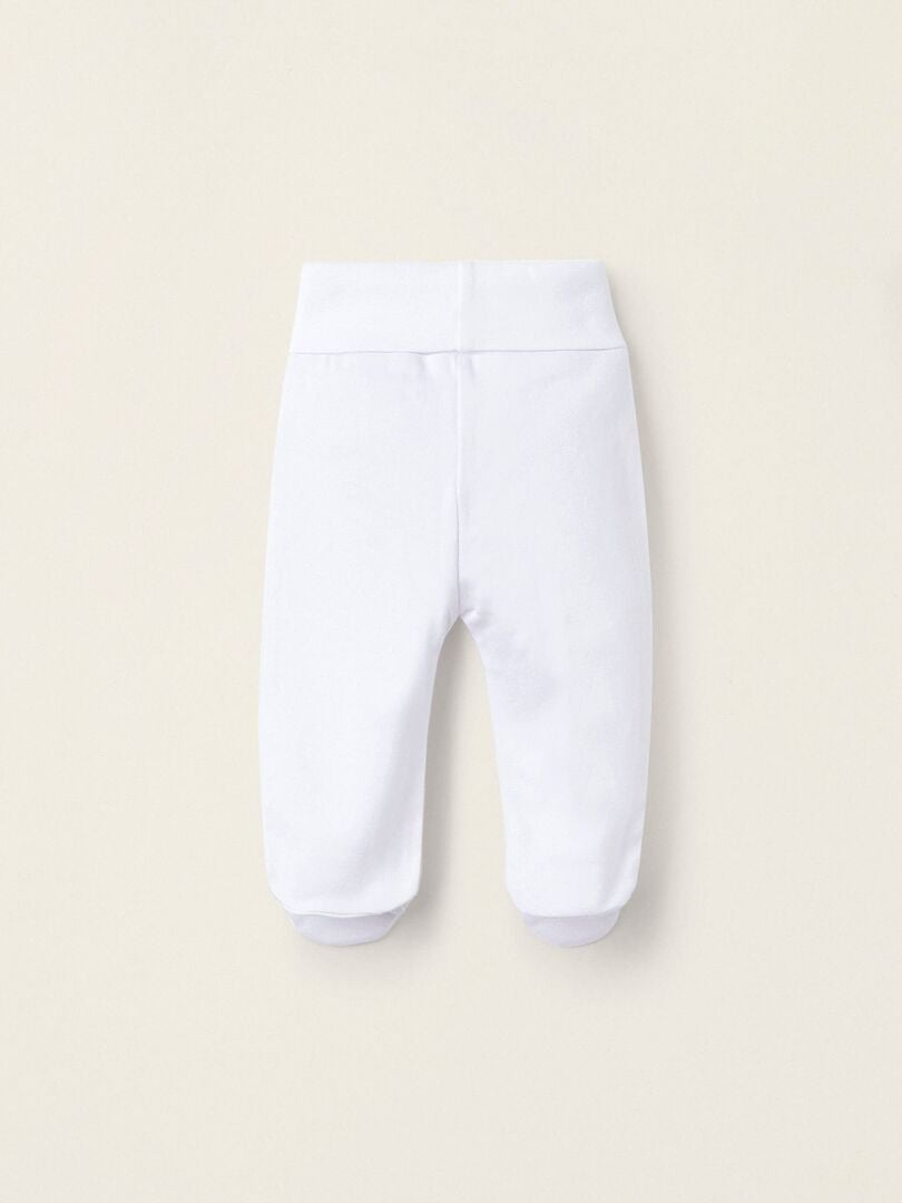 Pack De Quatre Bloomers Blancs Avec Pieds Pour Nouveau N Et B B