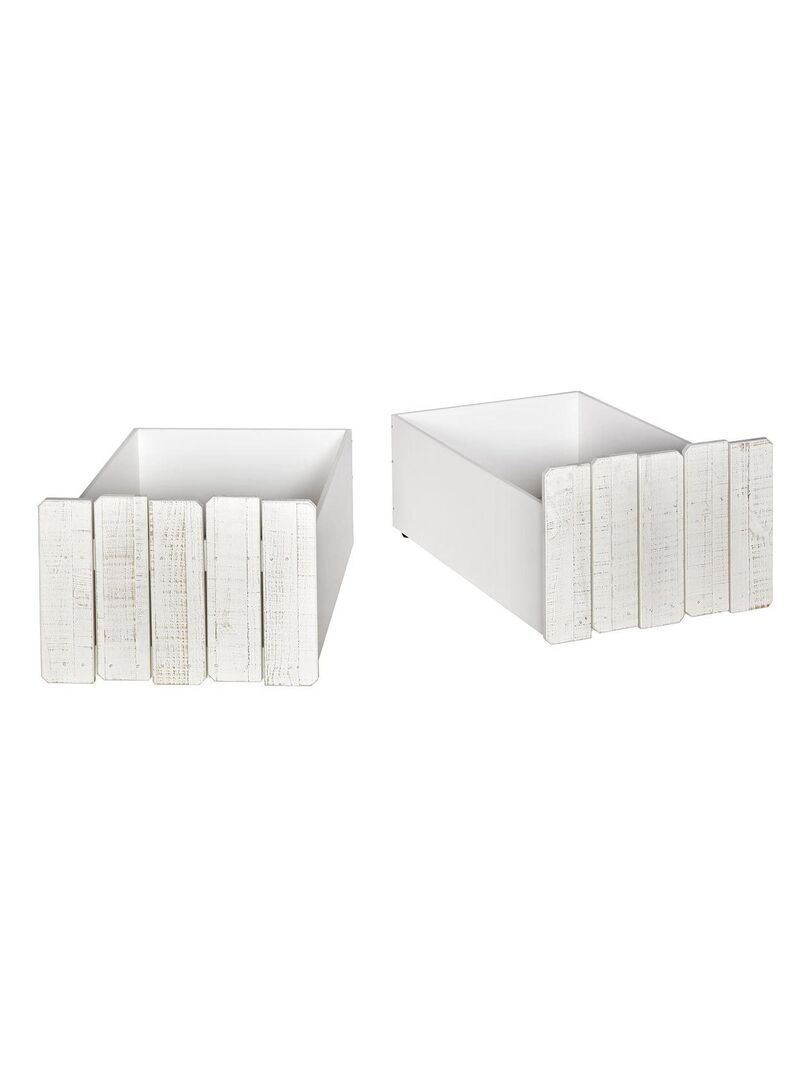 Pack Lit Avec Tiroirs Et Matelas Donnie Akiten Retail Blanc Blanc