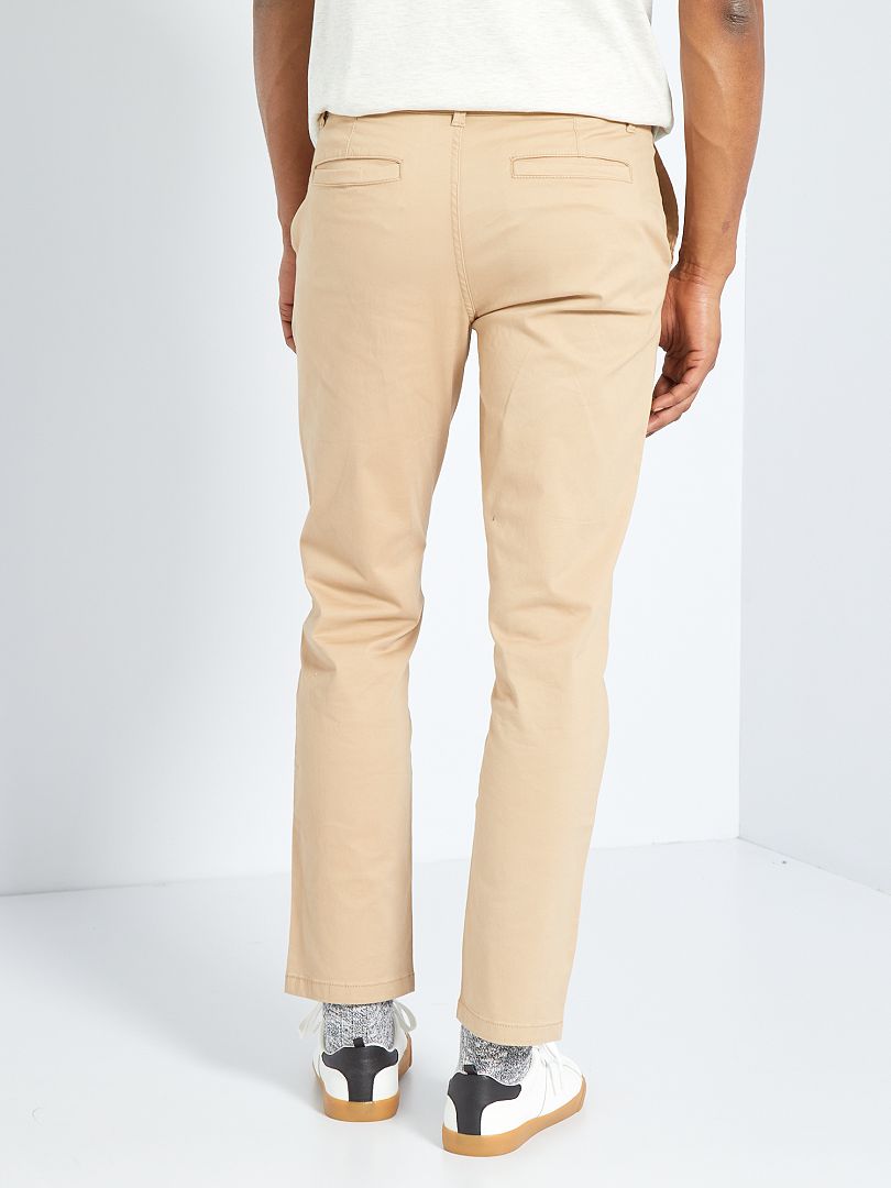 Pantalon Chino Regular L Beige Kiabi