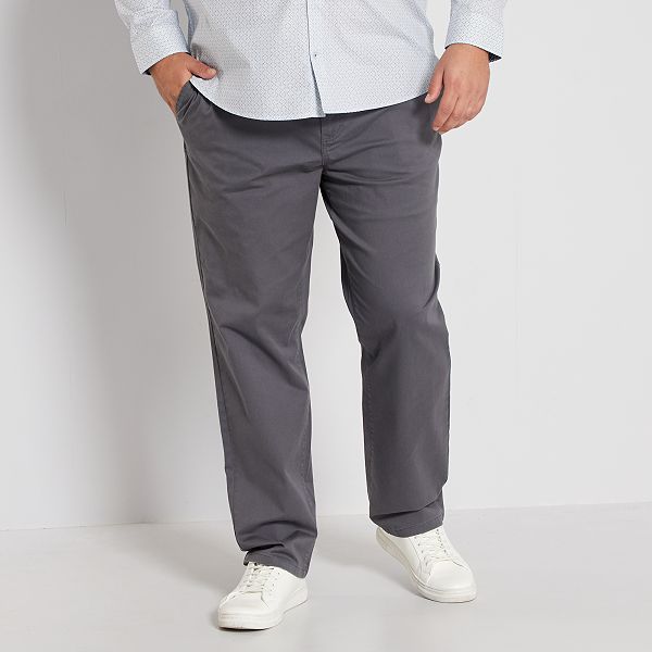 Pantalon Chino Regular L Grande Taille Homme Beige Kiabi