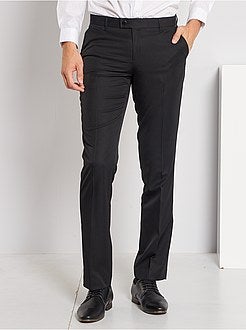 Costume noir , Pantalon de costume regular en twill