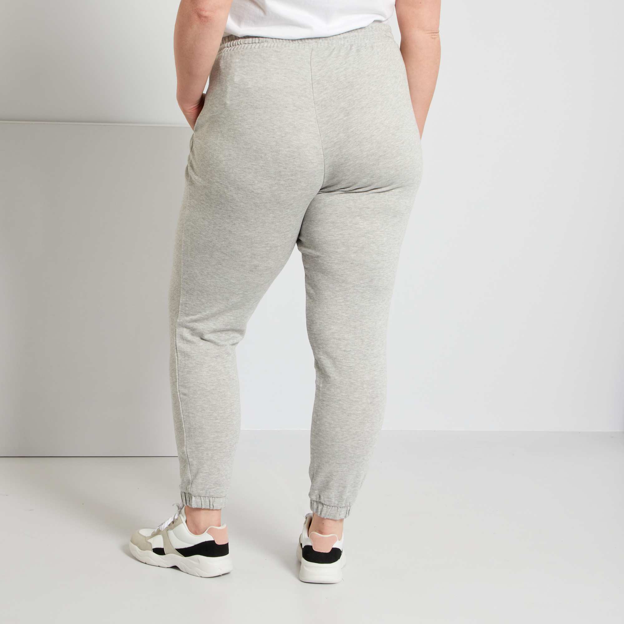 Pantalon De Jogging En Molleton Grande Taille Femme Beige Chin