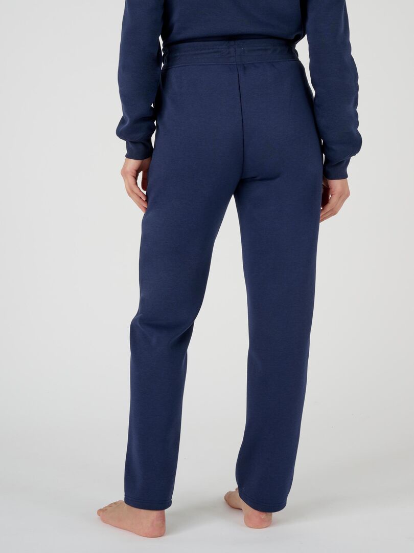 Pantalon De Jogging Thermolactyl Molleton Damart Bleu Marine