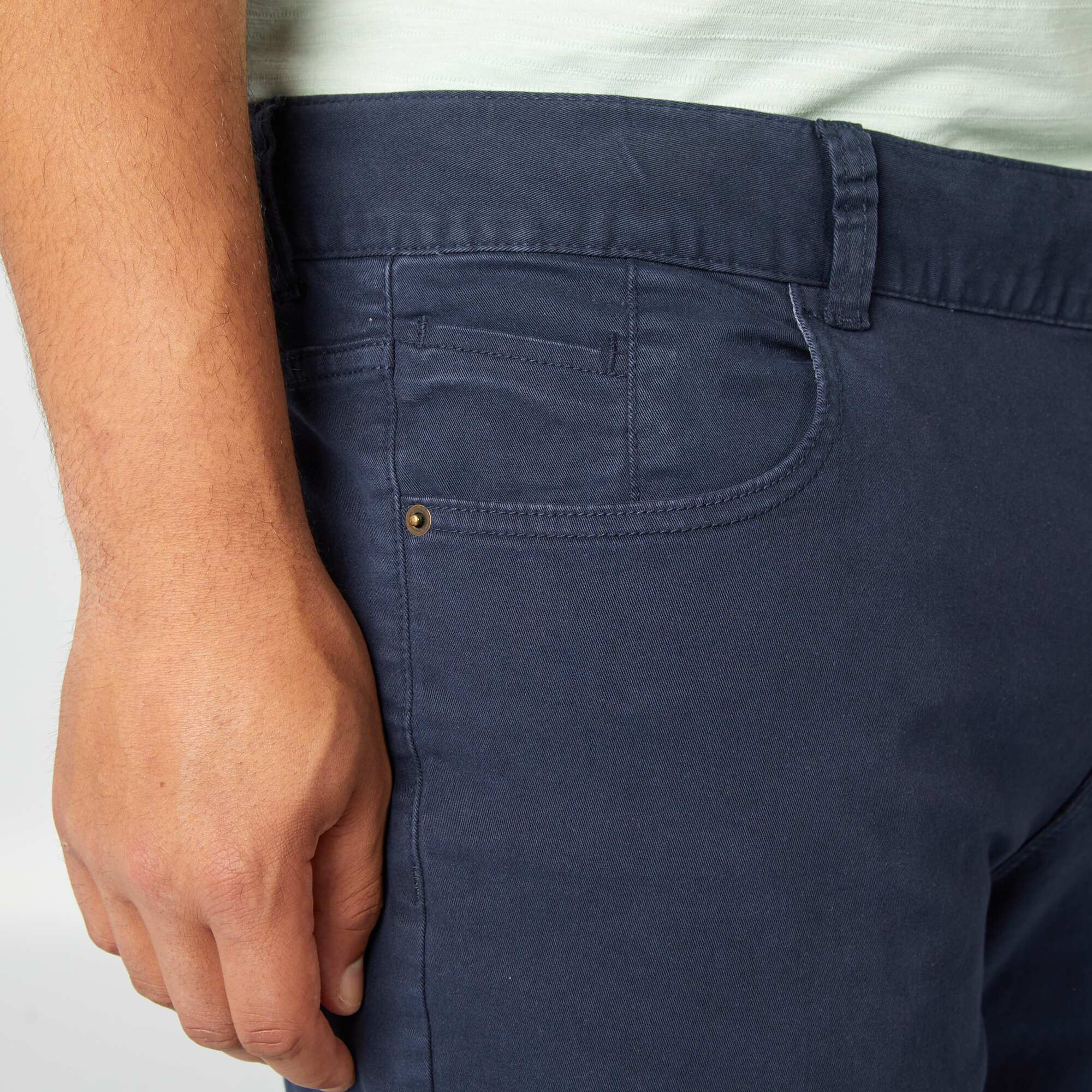 Pantalon Slim L30 Grande Taille Homme Bleu Marine Kiabi 15 00