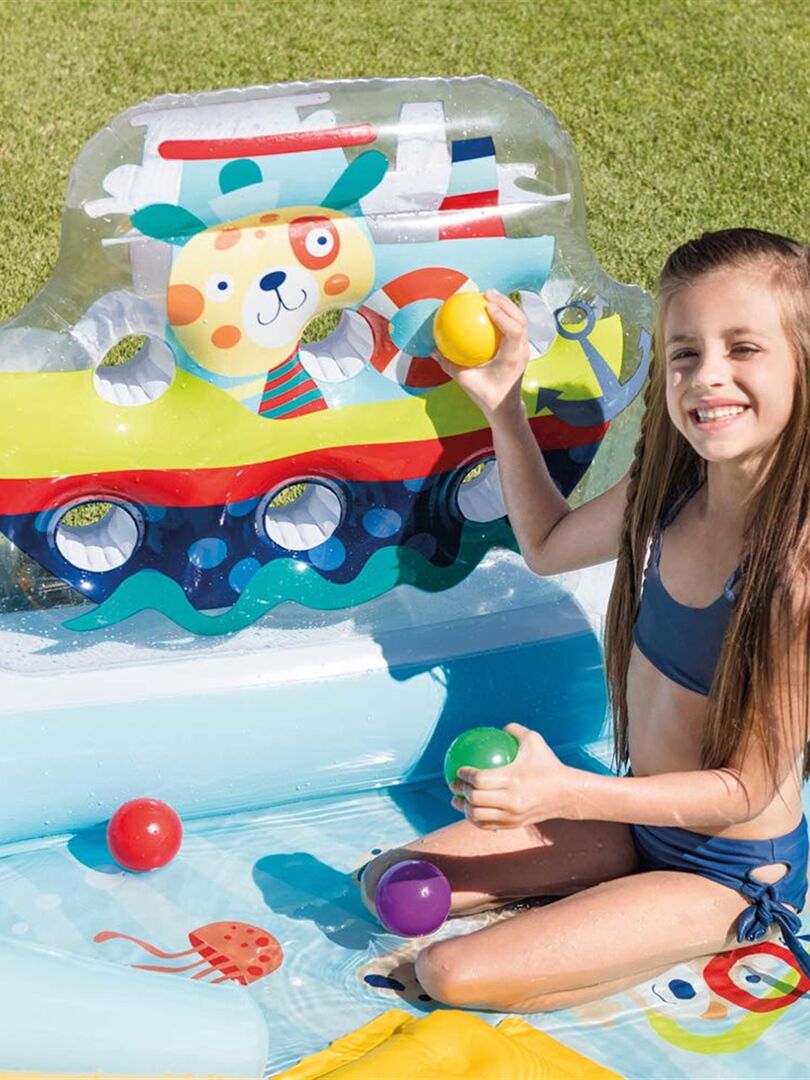 Piscine Gonflable Pour Enfants Fishing Fun Play Center 218 X 188 X 99