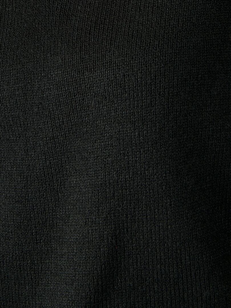 Pull Col V Maille Jersey Damart Noir Kiabi Nu