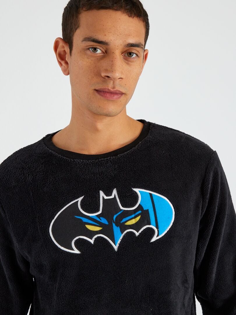 Pyjama Batman En Maille Polaire Noir Kiabi 26 00