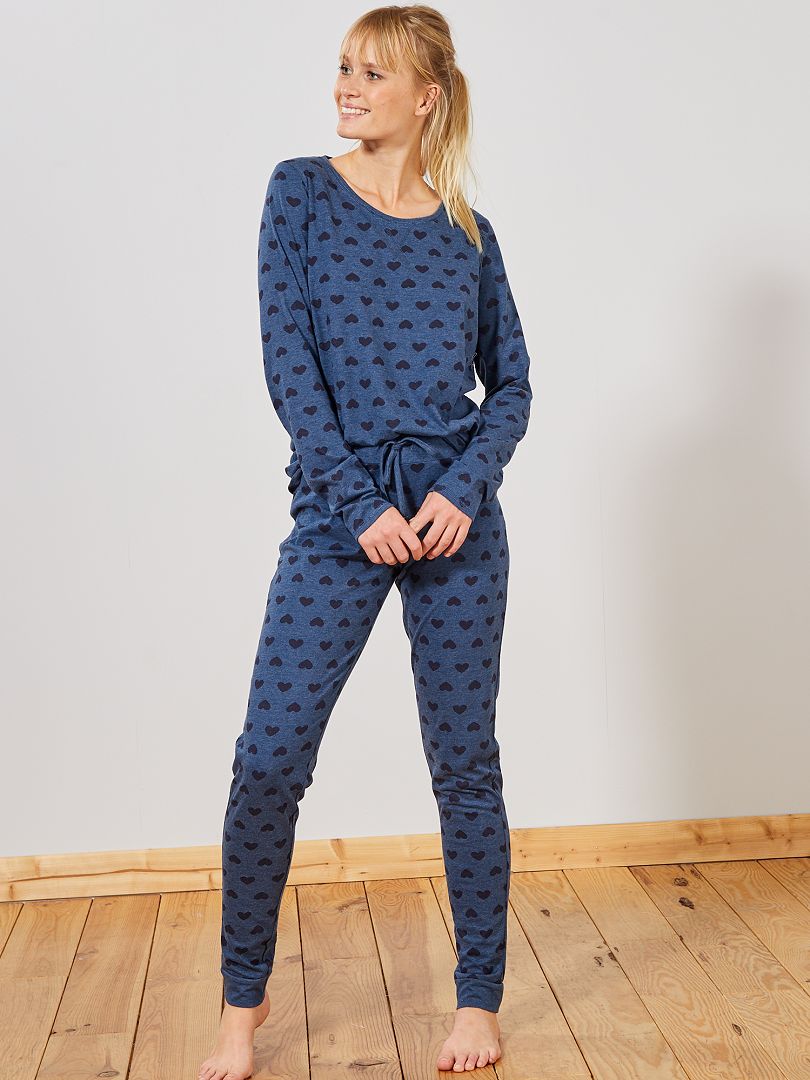 Pyjama Bleu Coeur Kiabi 12 00